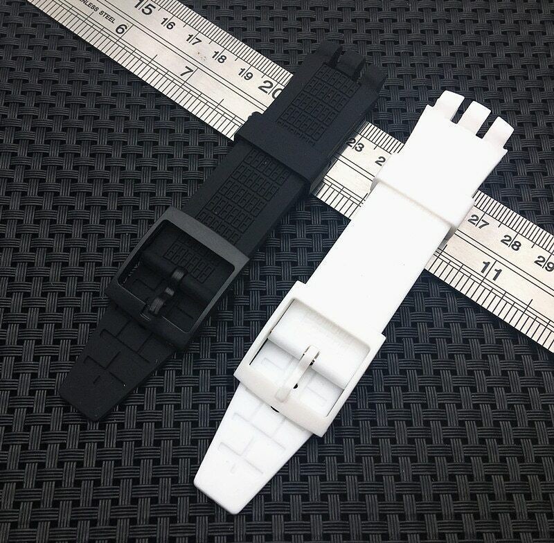 20*24mm For Swatch IRONY SCUBA 200 Watchband Strap Silicone Rubber