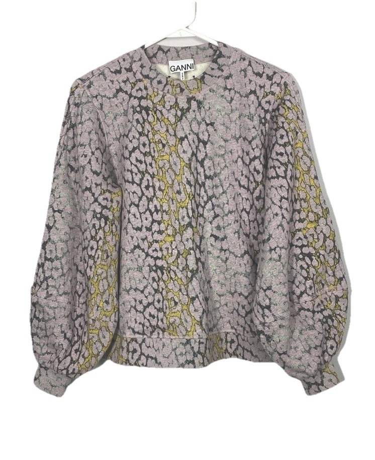 【美品】Ganni Isoli パフスリーブ ラブクラブ スウェット 美品】Ganni Isoli パフスリーブ ラブクラブ スウェット 楽天