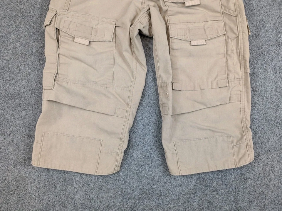 Kitanica All Season Capris Size 32 Coyote Khaki USA Made Heavy Ripstop Rare - Image 3 of 4