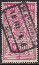 BELGIUM BELGIQUE RAILWAY stamp CANCEL   GENT - RABOT  No. 3   1937