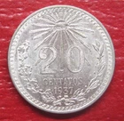 Photo of a 1937 Mexico 20 Centavos Silver from an eBay listing that sold on Jul 11, 2026
