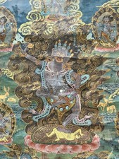 Selten Thangka Antique Asia Nepal Tibet Asiatika Buddha Tanka Thanka Tangka RARE