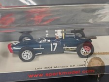 Spark 1:43 f1 lola monaco mk4 1963 17# Resin Diecast Model Car Hobby Gifts Blue