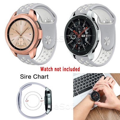 22mm Sport Silicone Watch Band Sport Strap Fit Samsung Gear S3 Frontier SM-R765T