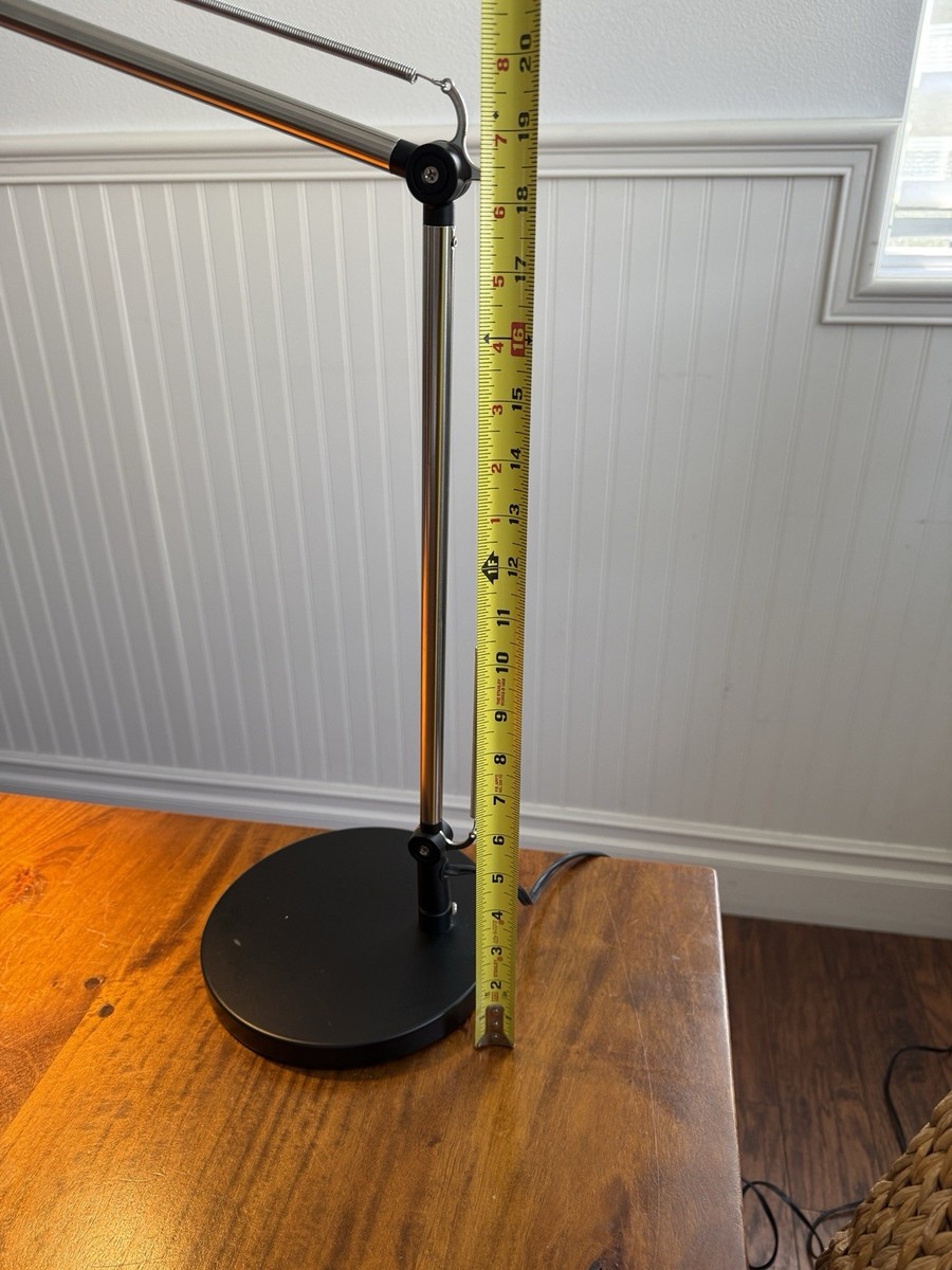 IKEA UPPBO Black Desk Work Lamp Adjustable Arm Head Metal Light