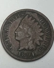 1894 Double Date Indian Head Cent Fine Private numismatic Collector Estate Sale