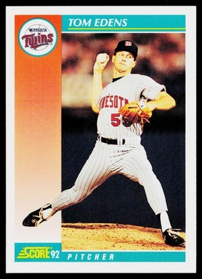 ★Annie★ 1992 Score Tom Edens #720 Minnesota Twins | eBay