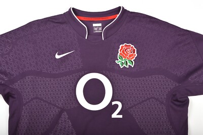 Nike England 2009/2010 Rugby Purple Jersey Shirt 337728-599