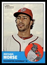 2012 Topps Heritage  Mike Morse #69 Washington Nationals Baseball Card