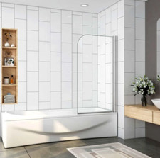 Sopravasca 70x130 cm Girevole 180Â°  Vetro Temperato 5mm Telaio Cromo Lucido