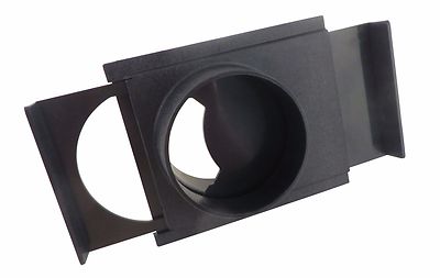 4  ABS Plastic Self Cleaning No Clog Blast Gate 4'' OD Openings Both Ends  73462