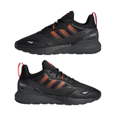 Size 13 - adidas ZX 2K Boost 2.0 Black Solar Red for sale online