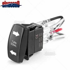 Blue LED Turn Signal Control Rocker Toggle Switch SPDT For ATV UTV ARB Carling