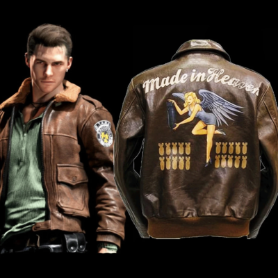 Resident Evil Chris Redfield Brown Leather Made in Heaven Jacket