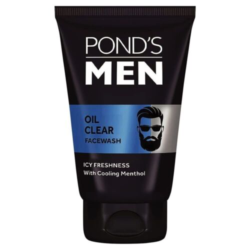 @Pond's hommes lavage du visage transparent huile fraîcheur glacée avec menthol de refroidissement 100 g - Photo 1/5