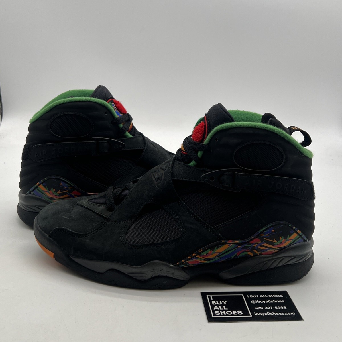Size 12 CLEAN - Jordan 8 Retro Tinker Air Raid Jungle Shoes 305381-004 Mens‎ Jordan 8 Retro Tinker Air Raid - 305381-004 Raffles & Where  main image 3