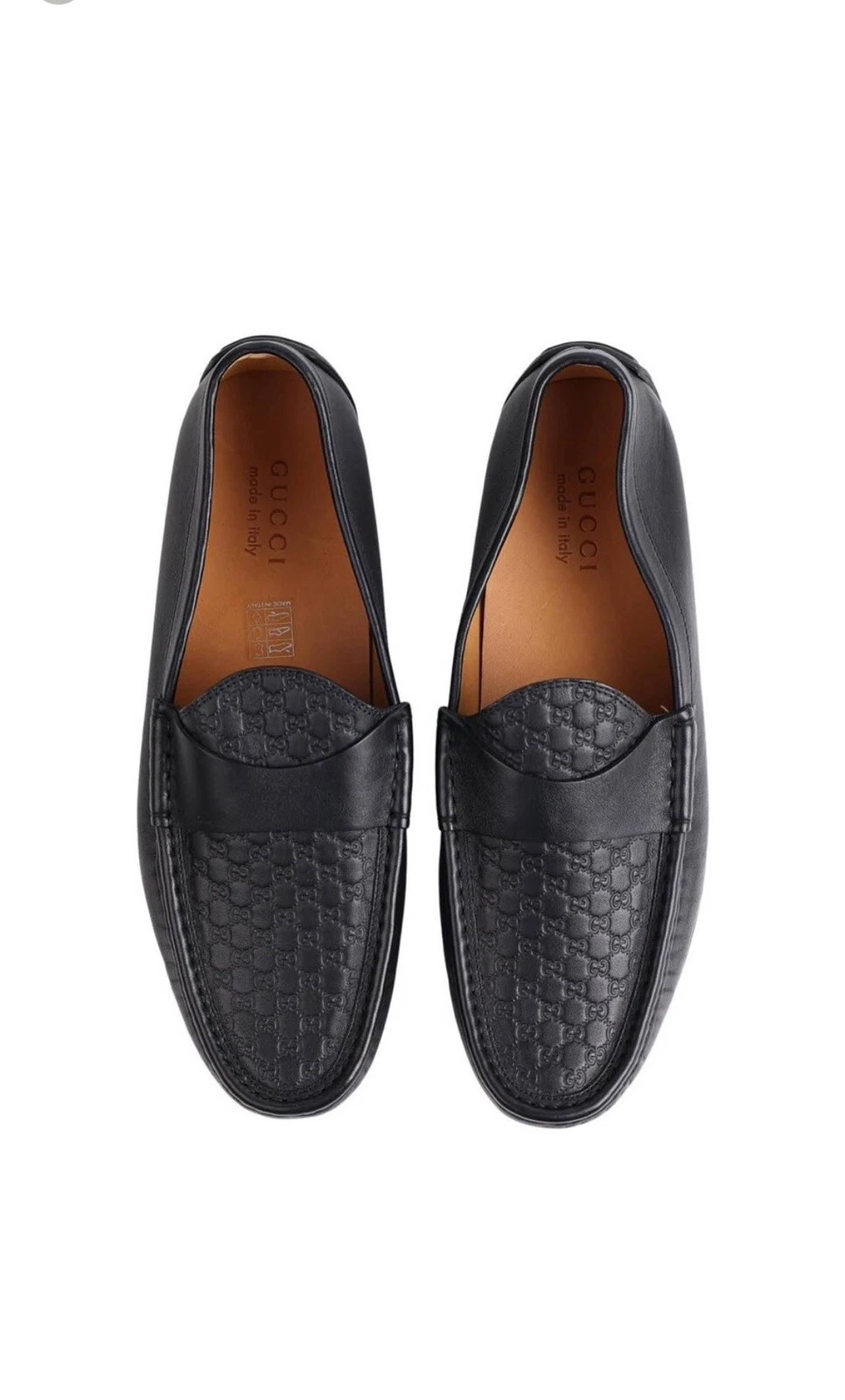 Gucci Microguccissima cuir conducteur noir taille 8 en excellent état