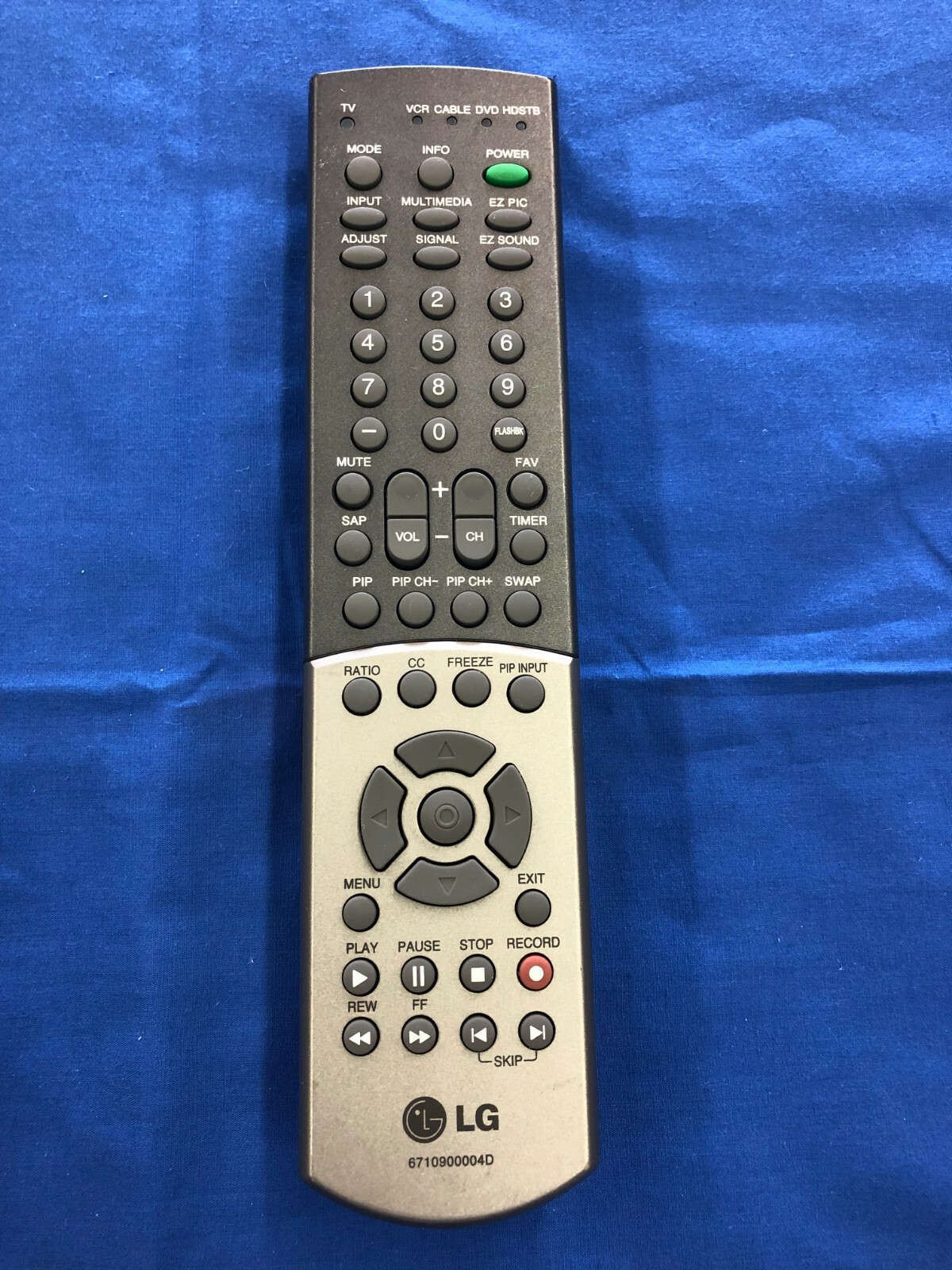 LG Remote Control 6710900004D VCR Cable DVD HDSTB eBay