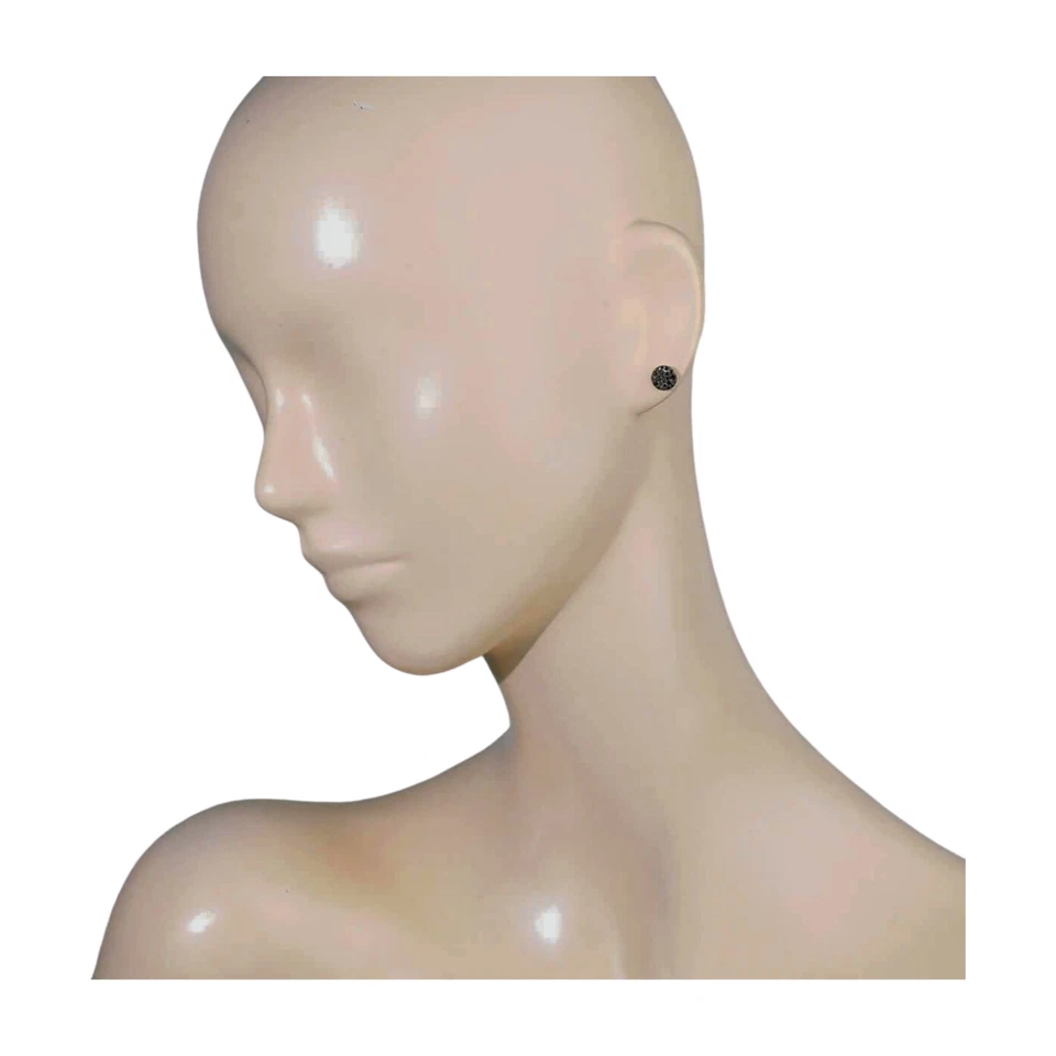 Aretes Pomellato Sabbia de diamantes negros de oro rosa de 18 quilates sin usar Foto 4 de 4