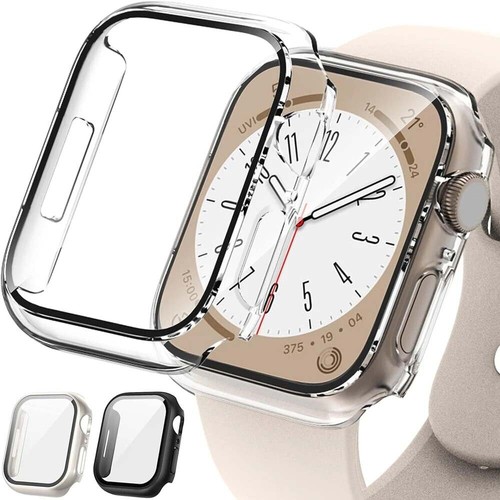 41/45/40/44 mm Schutzglas Case Display Panzerfolie Für iWatch Series 8 7 6 5 SE - Zdjęcie 18 z 31