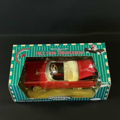 1997 Gearbox 1956 Ford Thunderbird Red Diecast Convertible Pedal Car Bank 1/24 - Picture 4 of 9