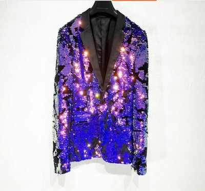 purple glitter jacket