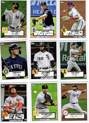 2021 Topps Baseball Series 1 '52 Topps Redux Insert Cards Pick from List 1952