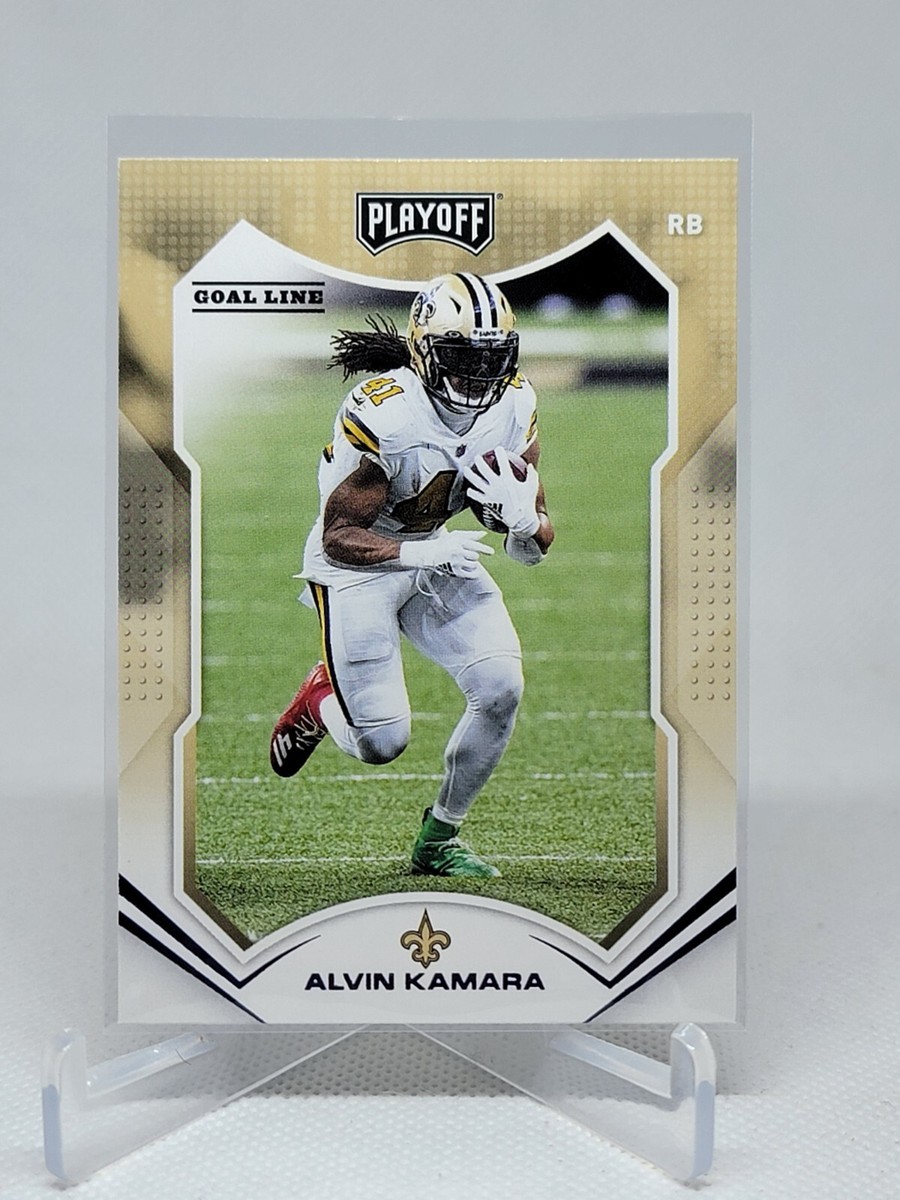 2021 Panini Playoff Alvin Kamara Goal Line Parallel New Orleans