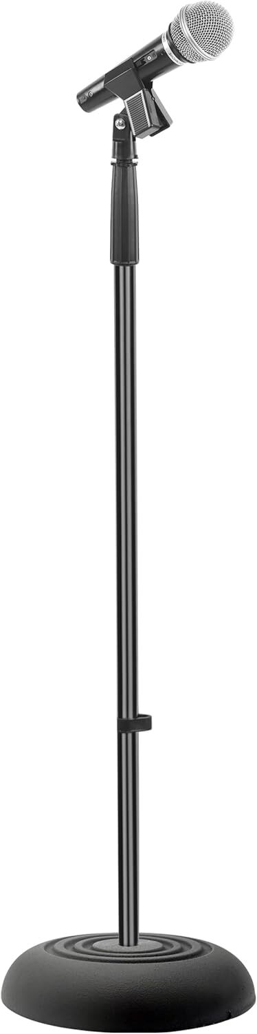 Microphone Stand - Universal Mic Mount with Heavy Compact Base (2.8’ - 5’ ft.)H-image