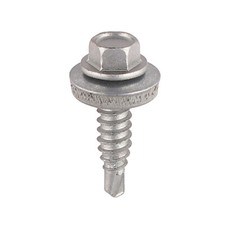 Image of Hex Head Self Drilling Stitching Steel Screws 6.3mm 25mm Pack of 100