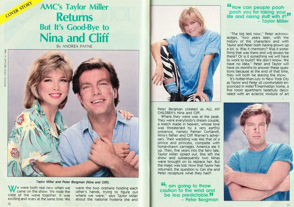 Soap Opera Digest August 26 1986 Peter Bergman Taylor Miller John Aniston - Image 3 of 4