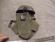 US Military Issue OD  Nylon Magazine pouch  no US Stamp, Has Mag Dividers