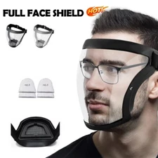 Full Face Anti-Fog Shield Super Protective Mask Safety Transparent Head Cover US