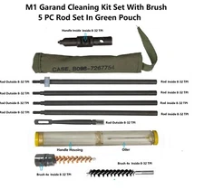M1 M-1 M1D Garand Cleaning Kit W M10 Combo Multi Tool,Oiler,Bore $ Chamber Brush