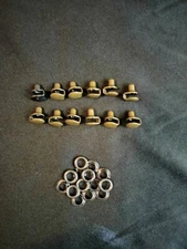 SATIN BRONZE ENAMEL POST BOOT LACE HOOKS - REPAIR/CAMP/HIKE/CLIMB/HUNT 