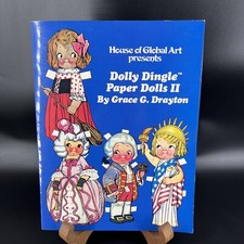 Vintage MORE DOLLY DINGLE PAPER DOLLS 1979 Book Grace G Drayton Uncut Book