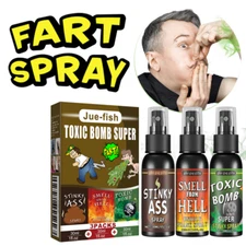 3x Liquid Fart Spray Stink Bomb Smelly Stinky Ass Toxic Bomb Crap Gag Prank Joke