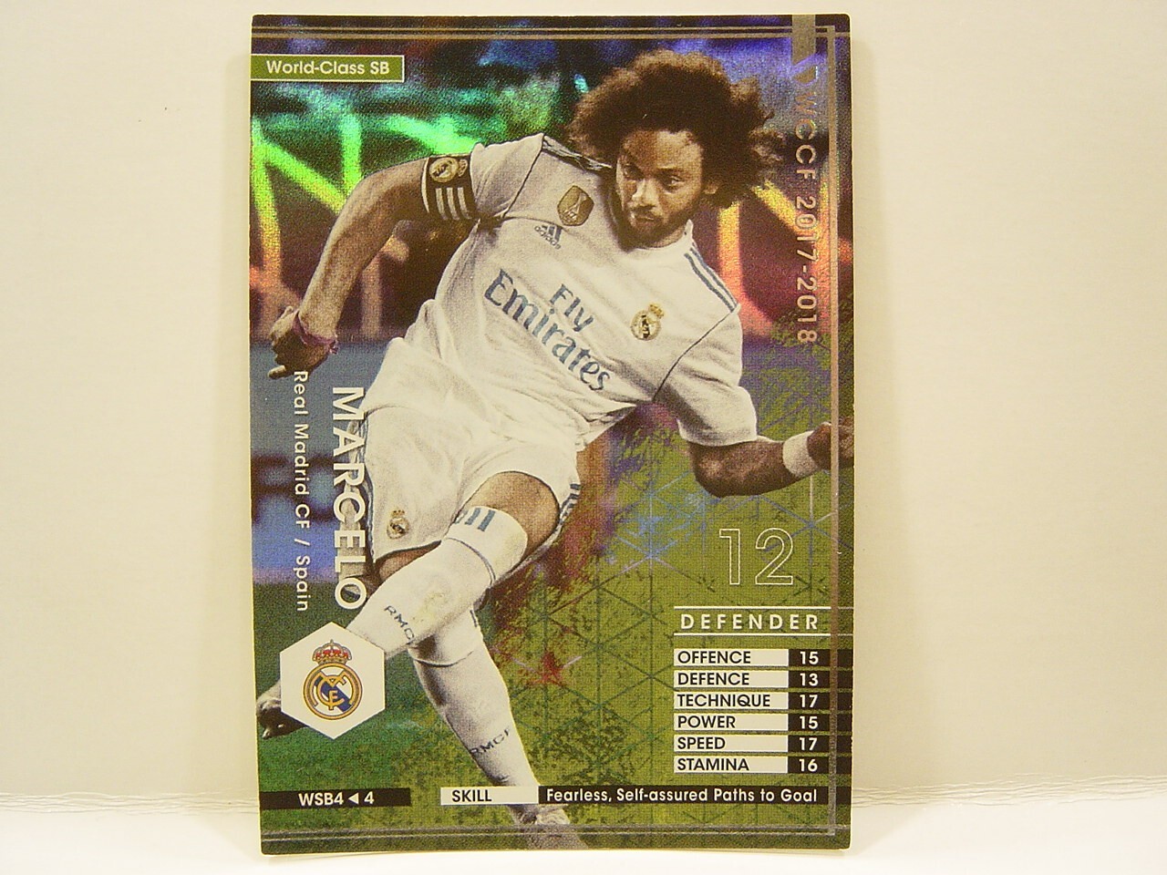 Panini WCCF 2017-18 WSB Marcelo Vieira da Silva 1988 Brazil No.12 Real Madrid DF