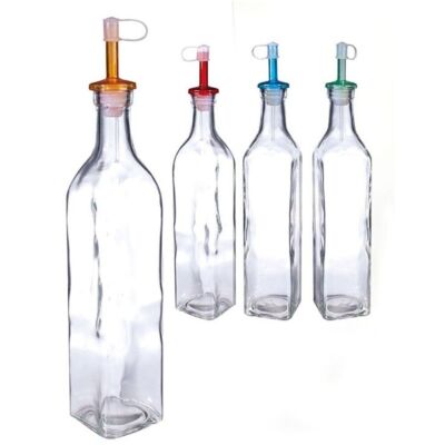 2 Oliera Dispenser 300 Ml - Salvagoccia, In Plastica Alimentare, Per Olio E Aceto, Design Prattico - Foto 7
