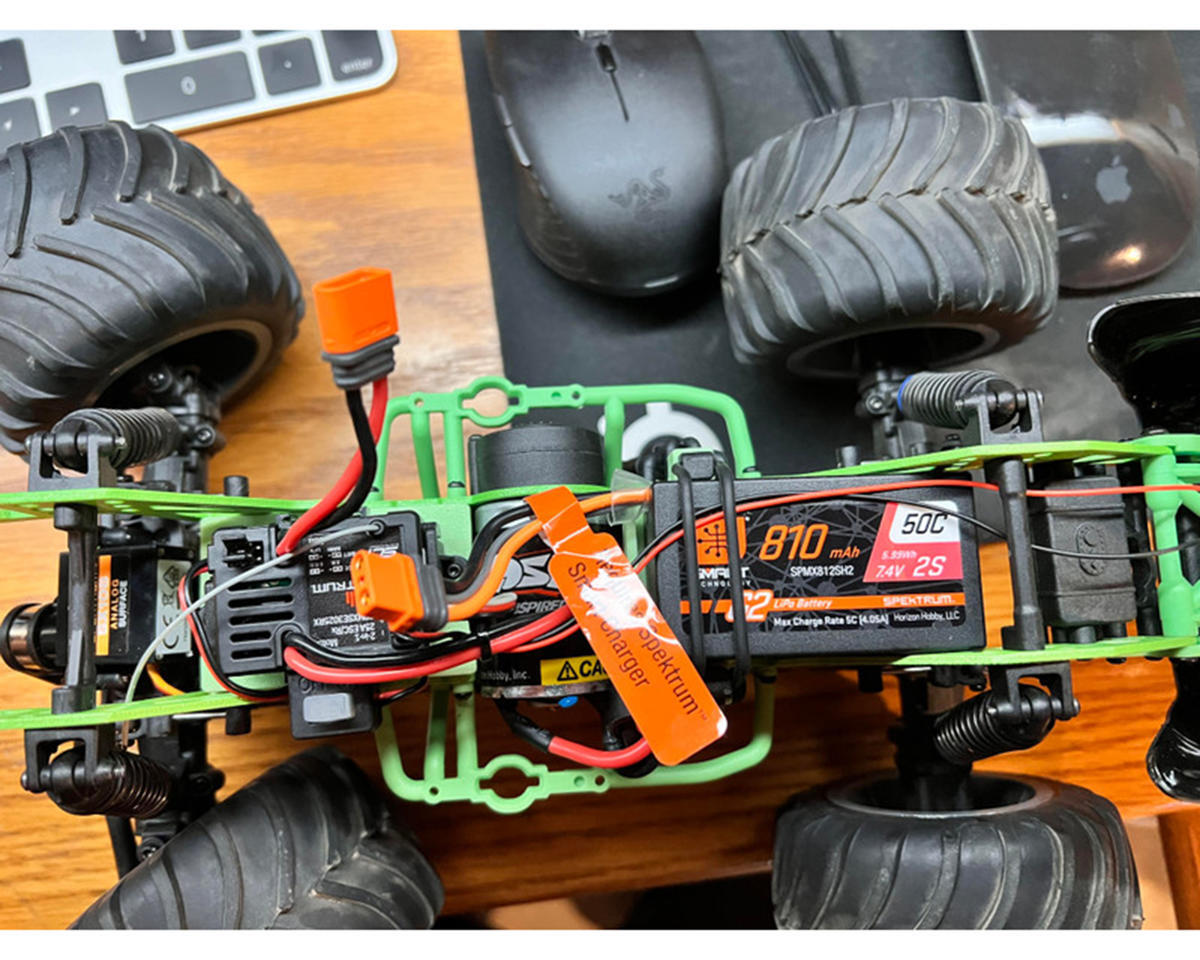 BowHouse RC Losi Mini LMT Low CG Battery & Electronics Tray Set (Black