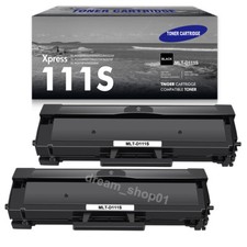 2PK Black Toner Cartridge MLT-D111S MLTD111S For Samsung Xpress M2020W M2070FW