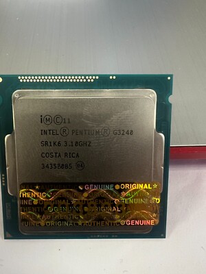 Intel Pentium G3240 3.10GHz 2-Core 3MB CPU Processor | LGA1150 | SR1K6 | Tested!