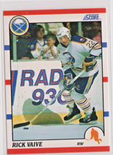 Rick Vaive Buffalo Sabres Right Wing 1990-91 Score Card # 103 Near Mint