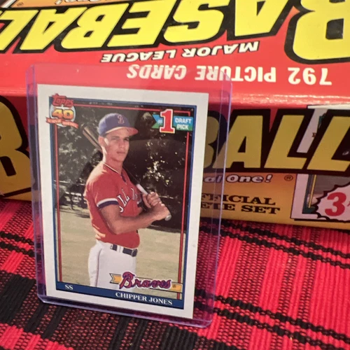1991 TOPPS #333 CHIPPER JONES SS BRAVES EXCELLENT CONDITION