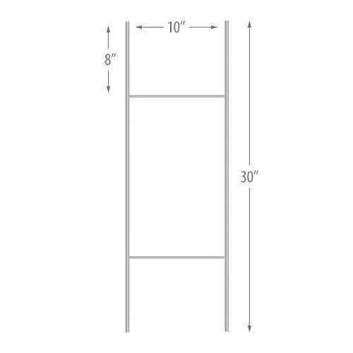 Notice No Entry Without ID Secure Facility 18x24 in Yard Road Sign w/ Stand - Picture 4 of 7