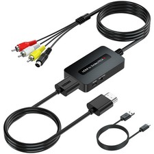 1080P HDMI to S-Video RCA Converter Adapter for Older TVs Composite AV