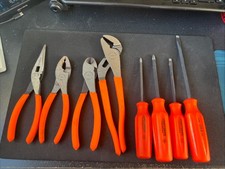 Sears Craftsman Professional Usa 4pc Plier Set Screwdriver Orange Rare 
