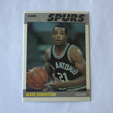 Fleer 1987-88 Fleer Alvin Robertson San Antonio Spurs #93 Base Set Card