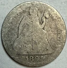 1891 - Seated Liberty Dime - Exact Coin Imaged #SL247