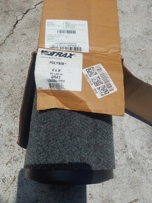 Notrax Poly Nib  Entrance Mat, for Home or Office, 4' X 8' Gray 